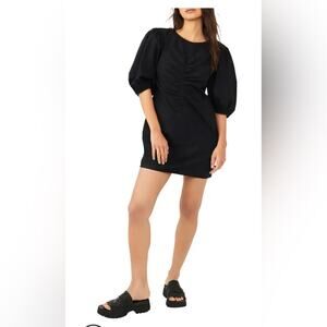 NWT! FREE PEOPLE Hope Puff Sleeve Cotton Minidress Size Medium